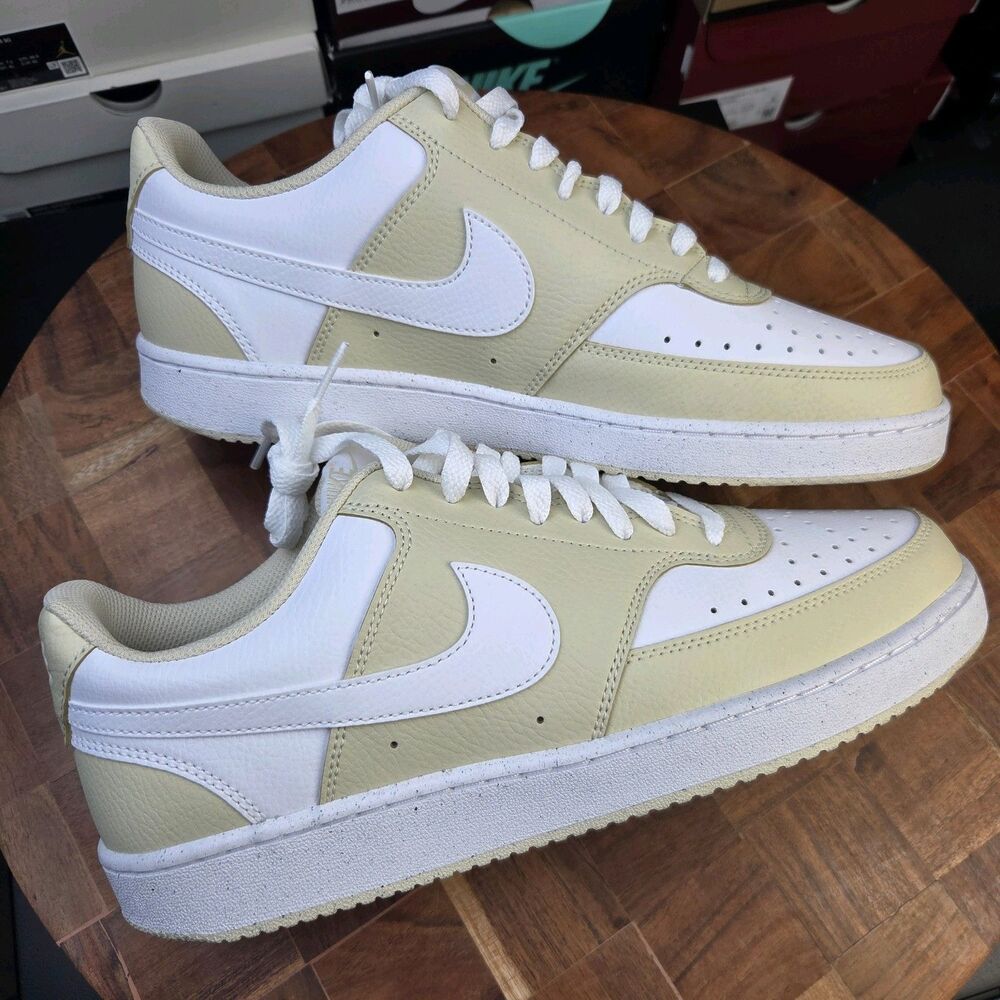 Nike Court Vision Low (HM9862-200) "Light Khaki/White" Men's Sneakers sz 10